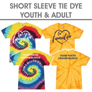 Short Sleeve Tie Dye La Familia T-Shirt